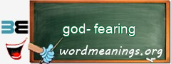 WordMeaning blackboard for god-fearing